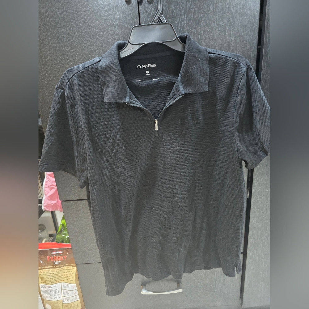Calvin Klein Charcoal Men's Polo Shirt